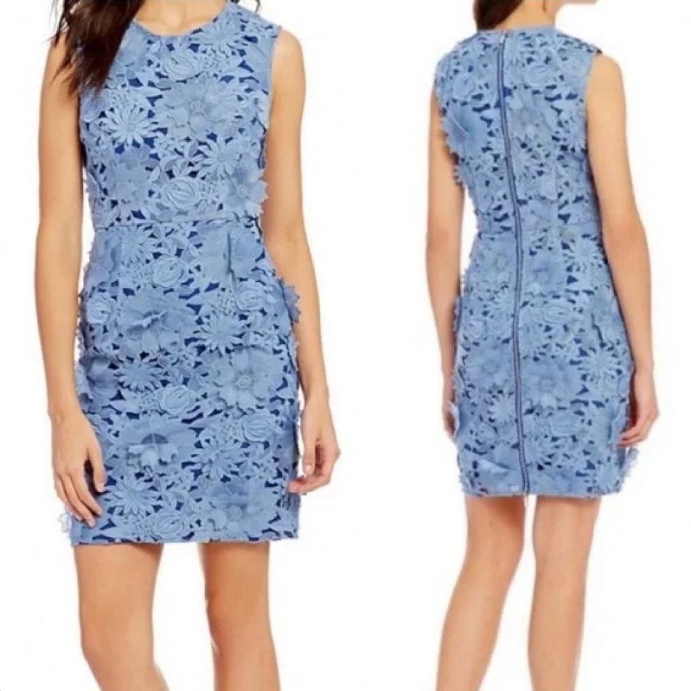 French Connection Blue Floral Mini Dress